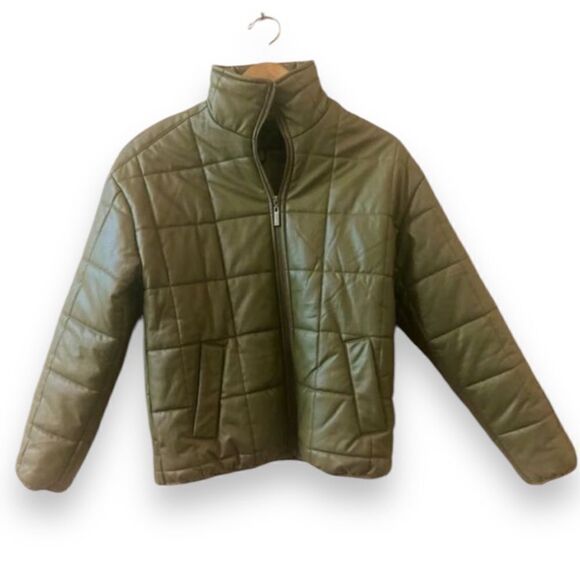 Bod & Christensen Puffer Jacket Sz L Army Green NWT - Picture 1 of 10